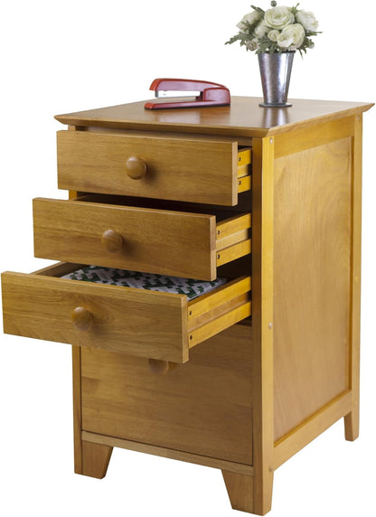 Studio File Cabinet, Honey-3