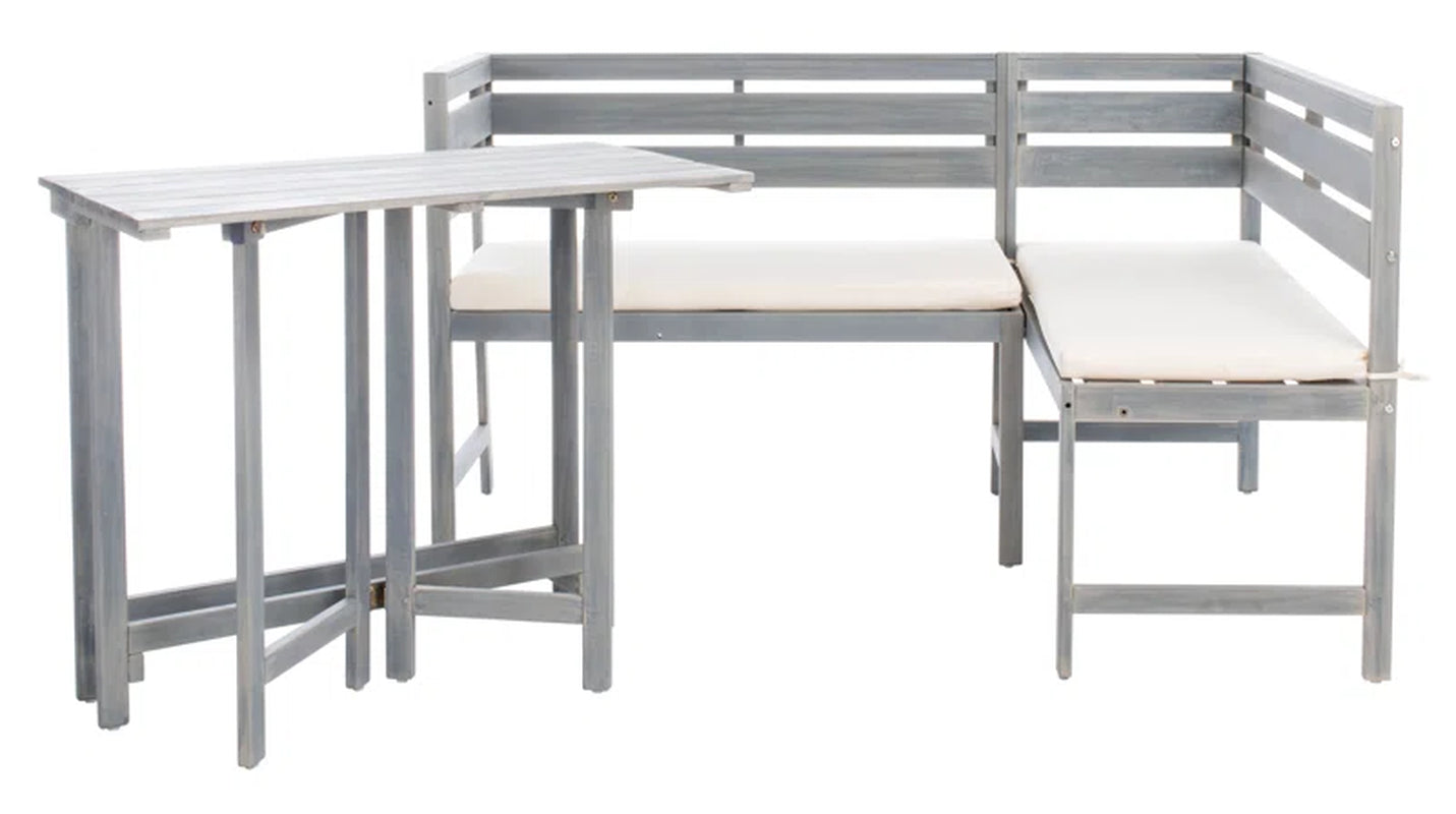 Chic Balcony Two Piece Sectional Set Navy Cushions-1