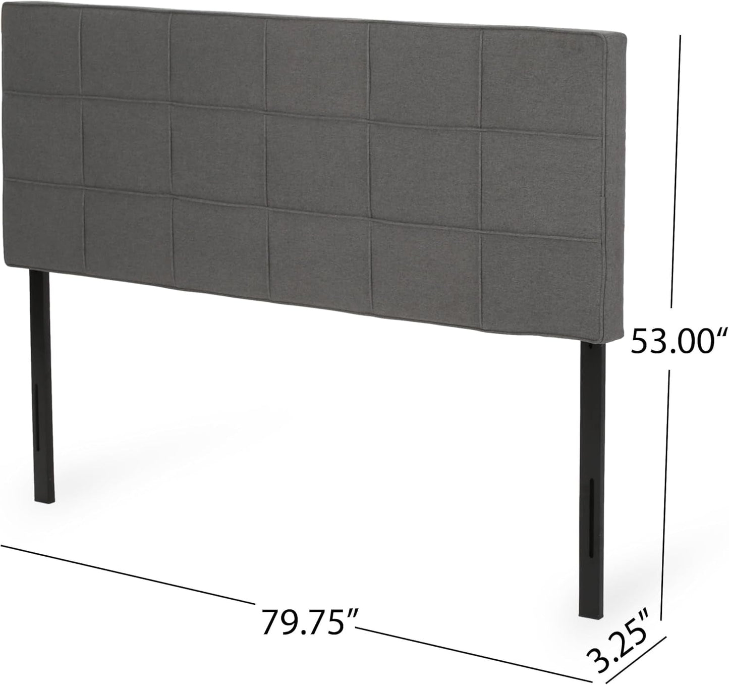King Size Upholstered Headboard with Adjustable Modern Design-1