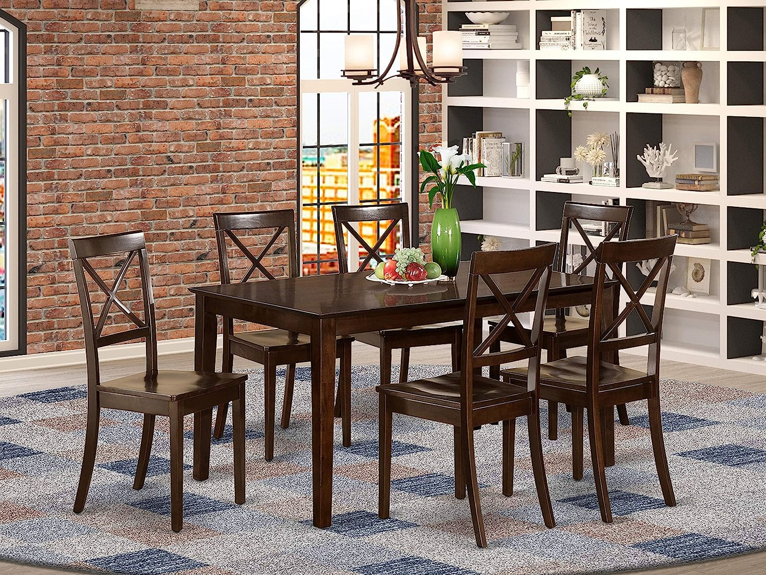 7-Piece CAP-W Dining Table Set-0