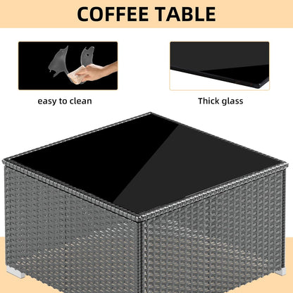 All-Weather Outdoor Sectional Sofa Set for Patios-2