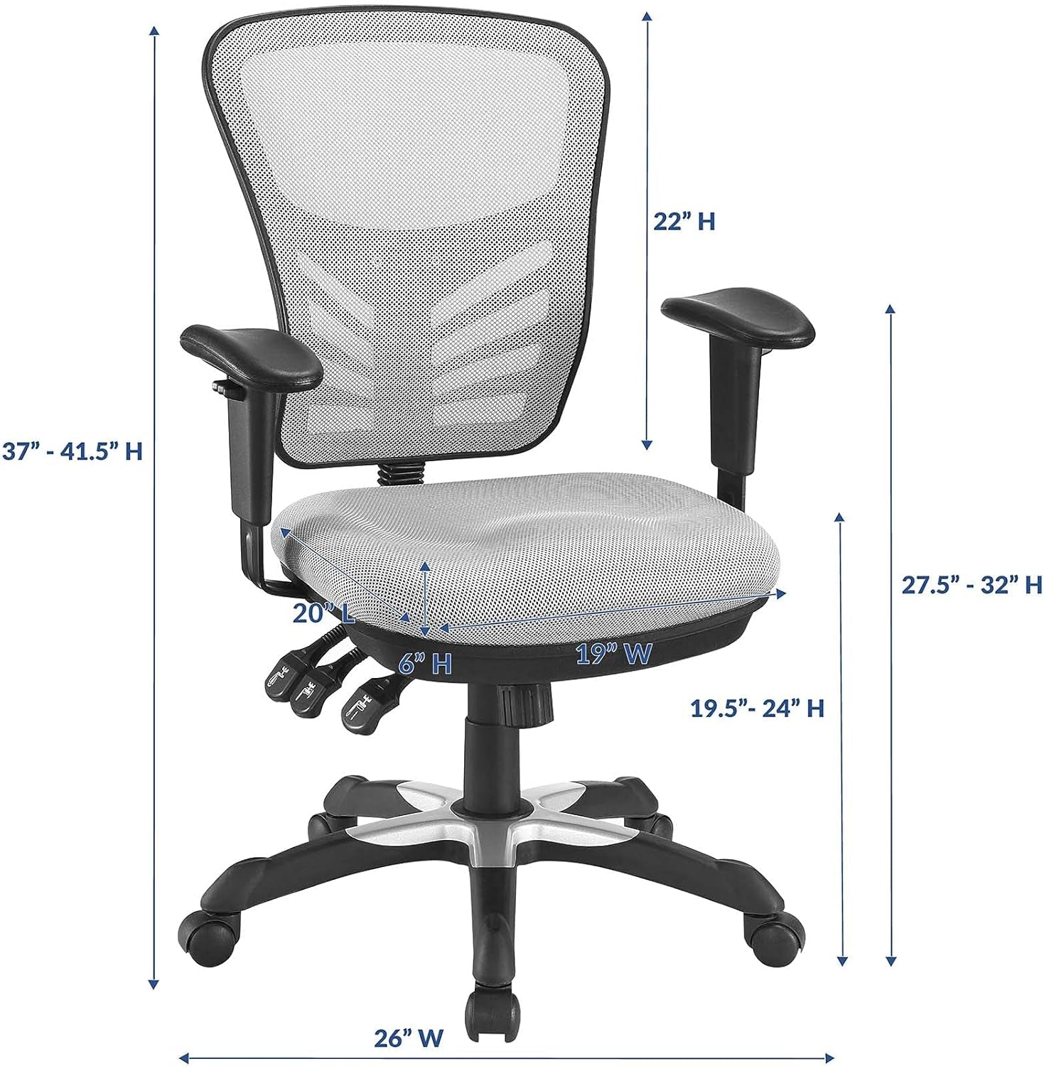 EEI-757-GRY Articulate Ergonomic Mesh Office Chair in Gray-2