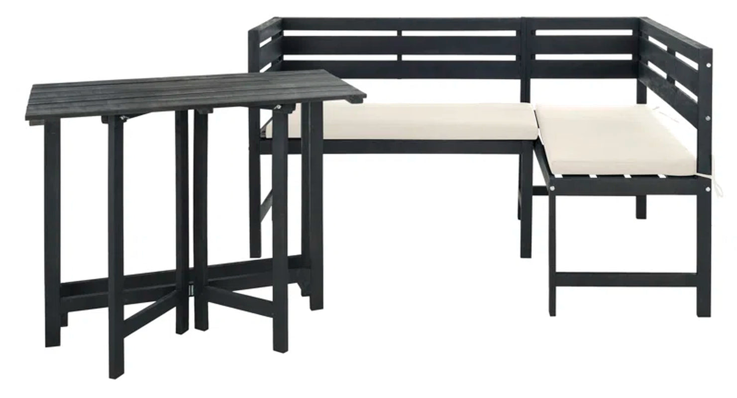 Chic Balcony Two Piece Sectional Set Navy Cushions-2