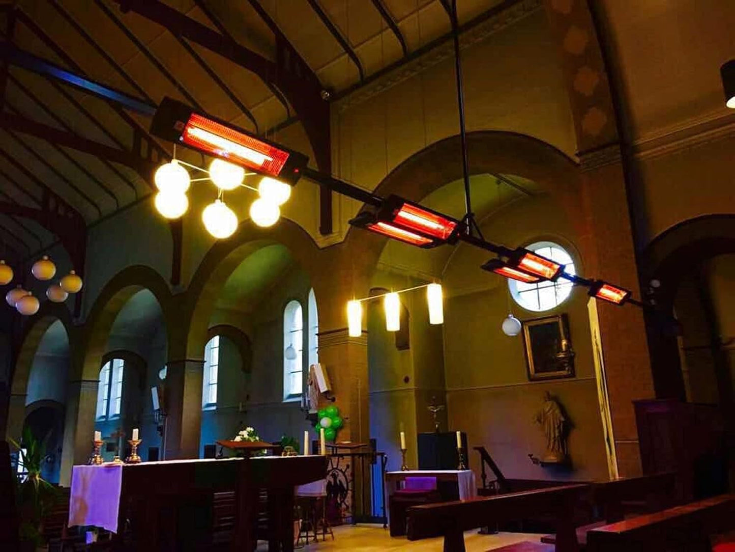 Dr Infrared Heater DR-238 Carbon Infrared Outdoor Heater for Restaurant, Patio, Backyard, Garage, and Decks, Standard, Black-1