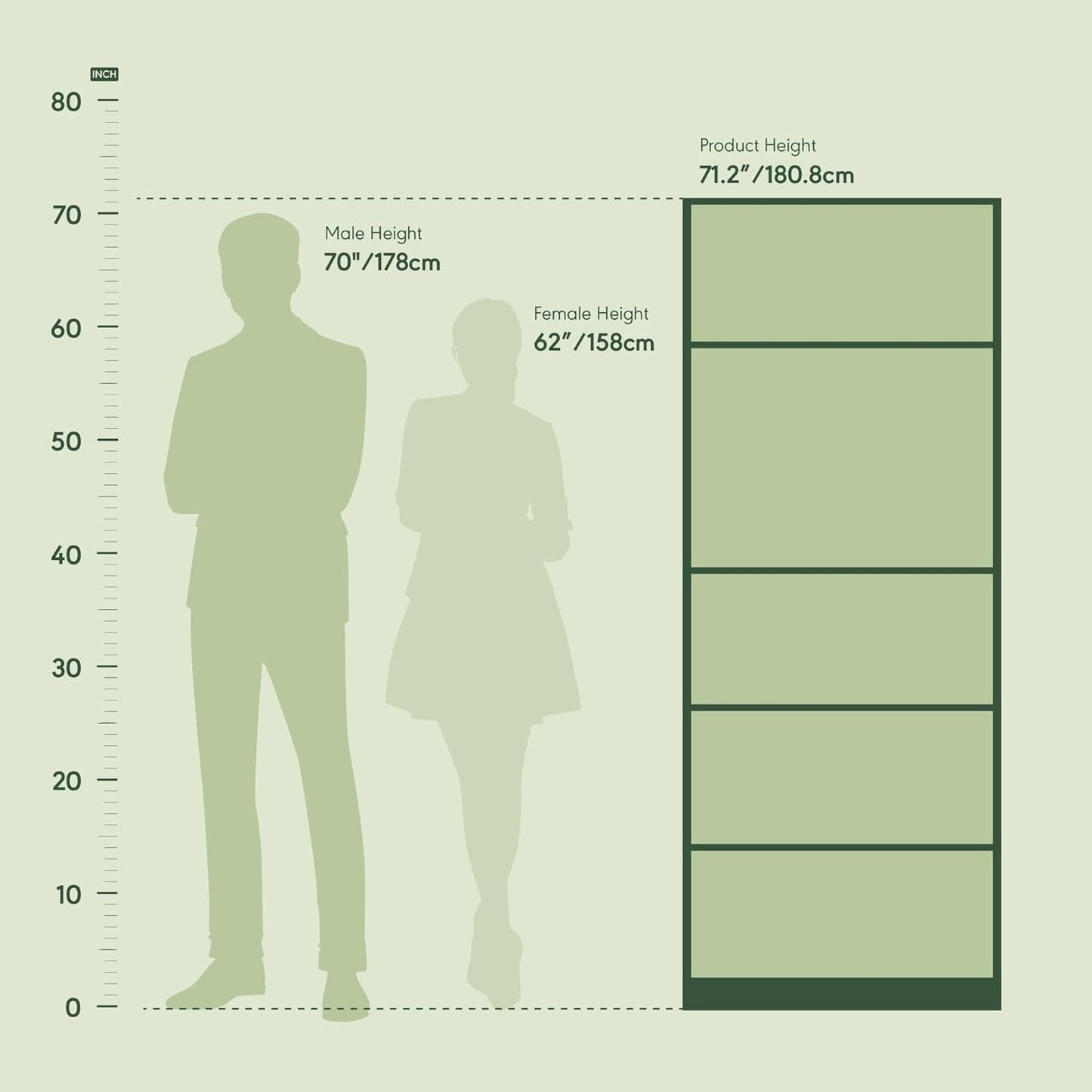 JAYA Simply Home 5-Shelf Bookcase, 5-Tier, Black-3