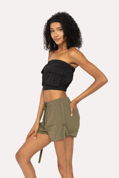 MONO B Cargochic Ribstop Tube Top