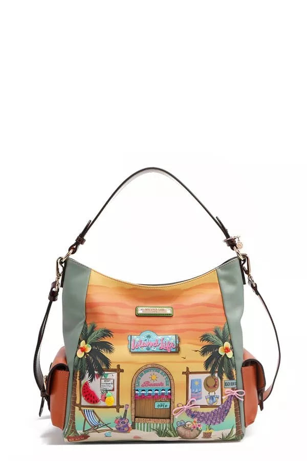 Nicole Lee USA Sun and Sand Hobo Handbag
