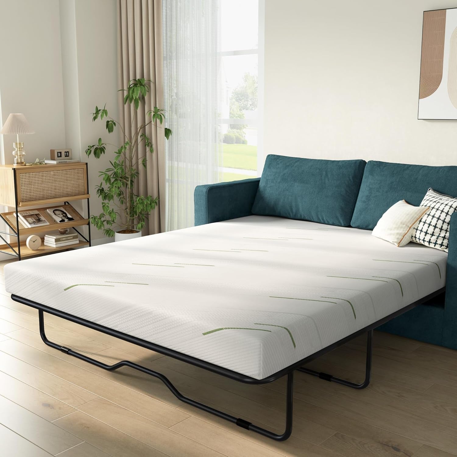 4 Inch Gel Memory Foam Sofa Cushion for Comfort-0