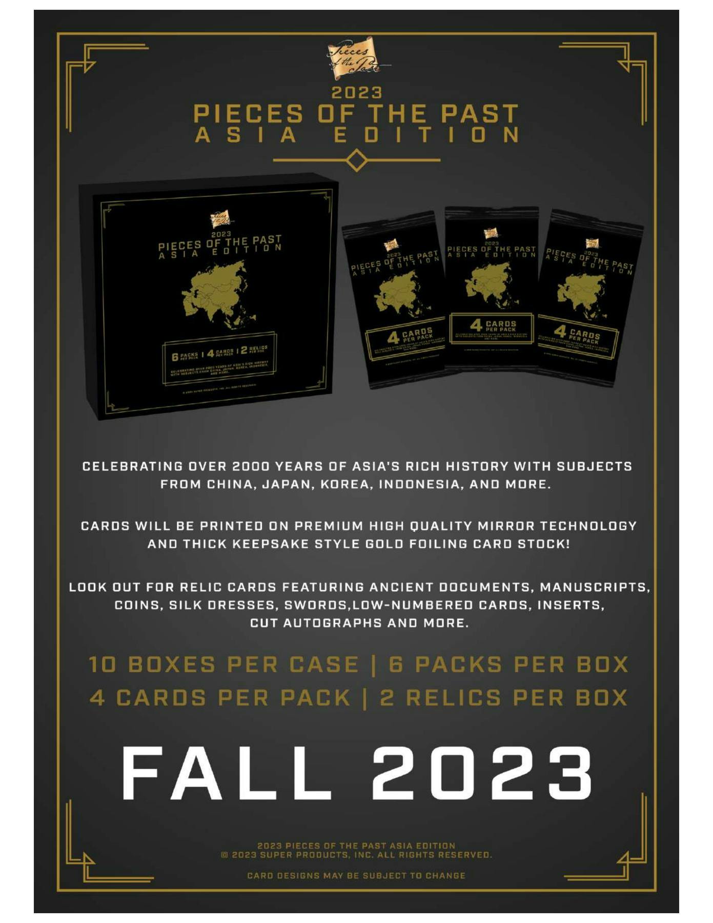 2023 Pieces of the Past Asia Edition Hobby Box

Pieces of the Past Asia Relic Card

Pieces of the Past Jadeite Gem Relic

Pieces of the Past Cut Autograph Card

Pieces of the Past Historical Asia Trading Cards
