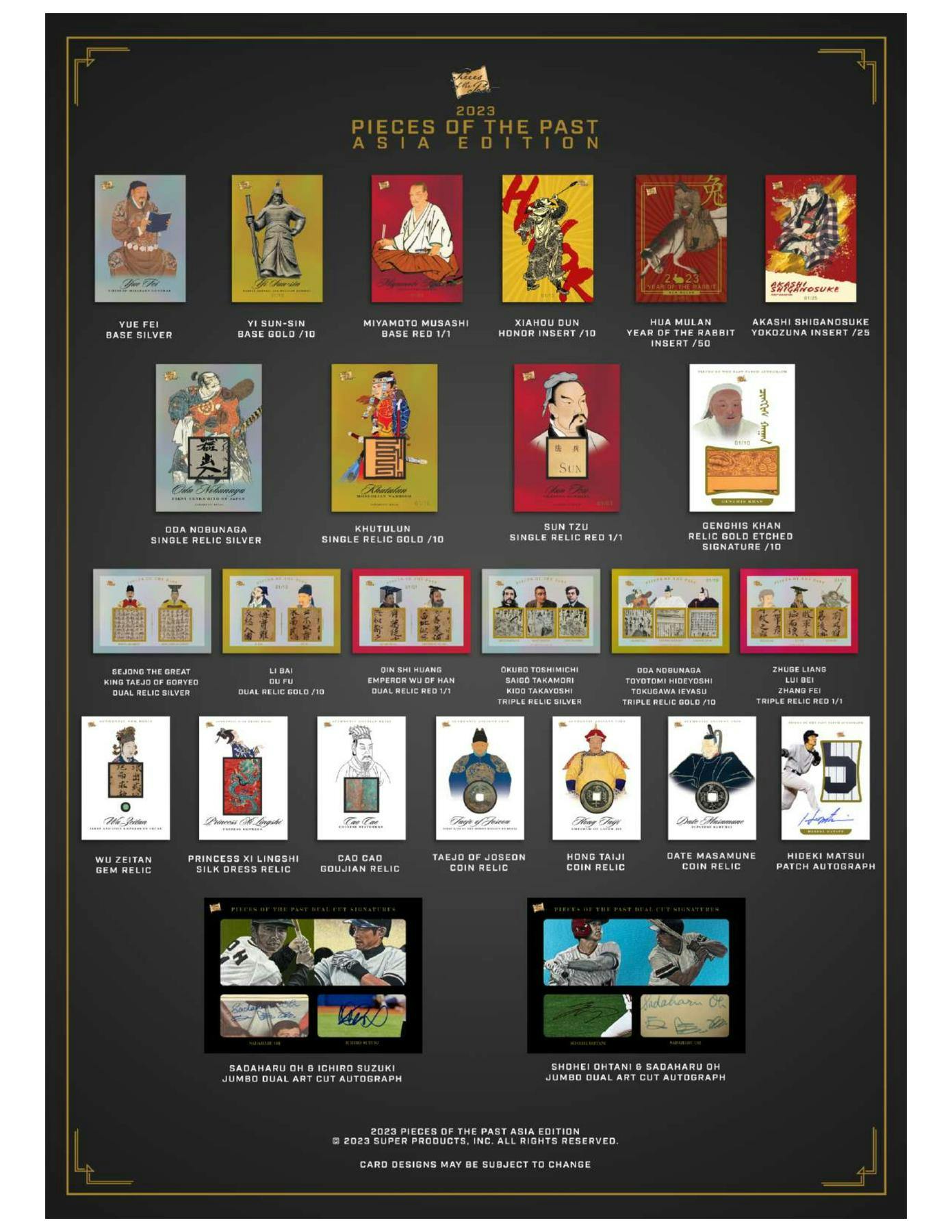 2023 Pieces of the Past Asia Edition Hobby Box | Columbia Sports Cards
