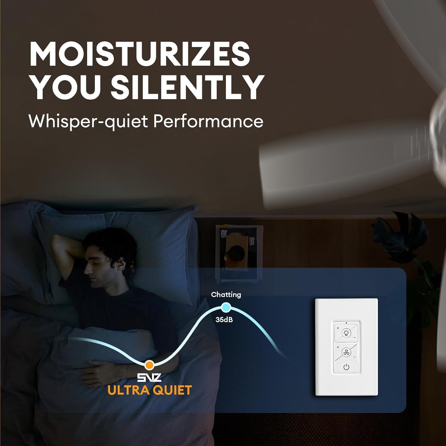 42 Inch Ceiling Fans with Lights and Remote/App Control, Modern Nickel Ceiling Fan with Quiet Reversible DC Motor, 3 CCT Dimmable LED for Bedroom, Living Room, Patio, Indoor and Outdoor-3