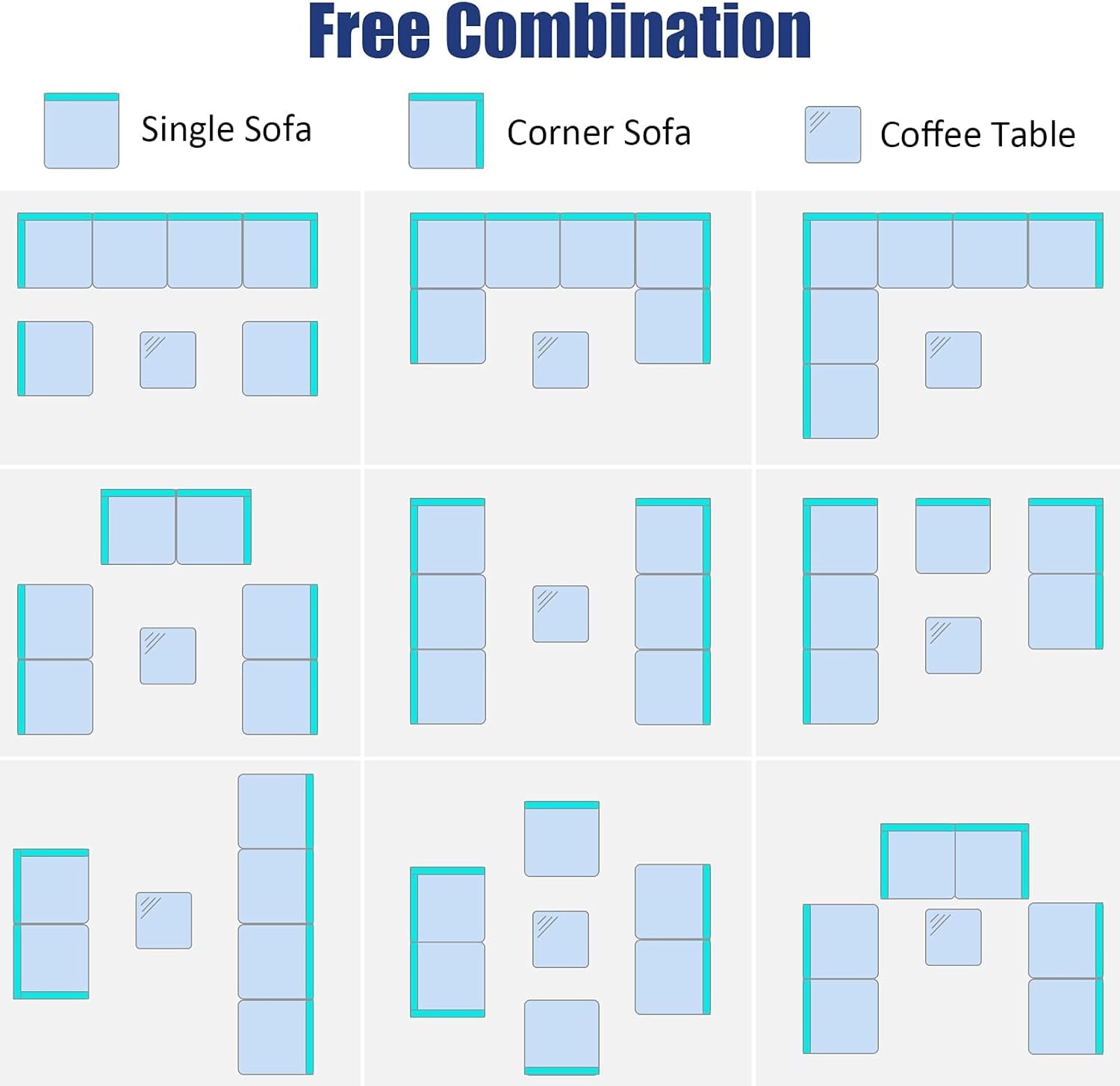 Seven Piece Outdoor Rattan Furniture Set with Cushions-4