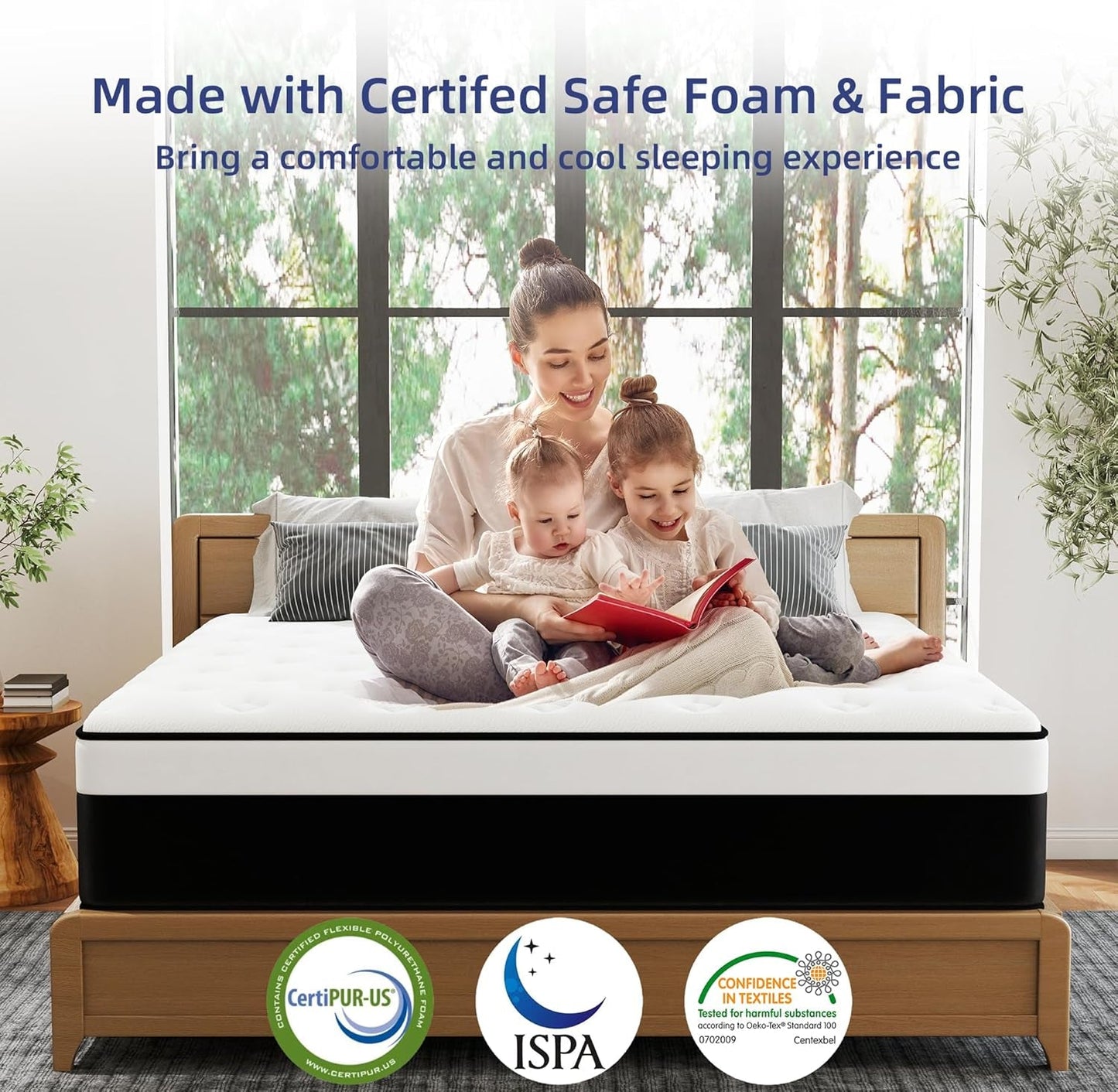 12 Inch Full Hybrid Mattress With Memory Foam Comfort-1