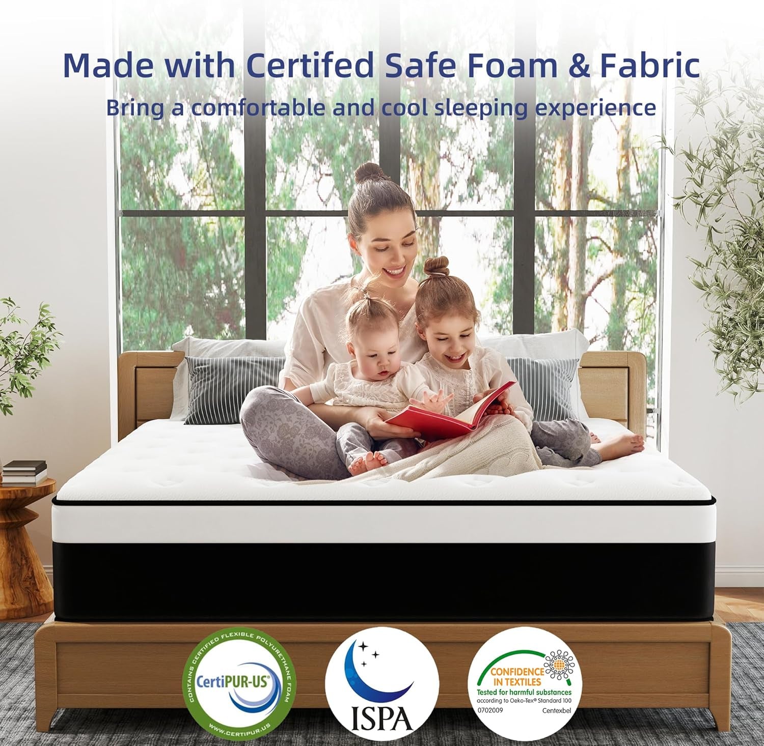 12 Inch Full Hybrid Mattress With Memory Foam Comfort-1