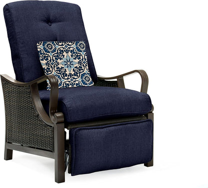 Luxury Outdoor Recliner Chair with Cushions and Pillow-0