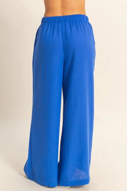 HYFVE Elasticized Waist Wide Leg Pants