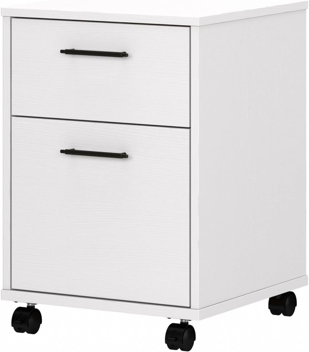Bush Furniture Key West 2 Drawer Mobile File Cabinet, Rolling File Cabinet for Home Office-0