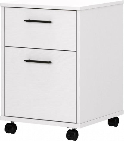 Bush Furniture Key West 2 Drawer Mobile File Cabinet, Rolling File Cabinet for Home Office-0