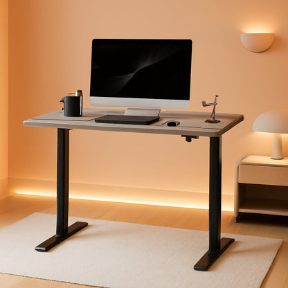 60 Inch Gray Electric Stand Up Desk-0