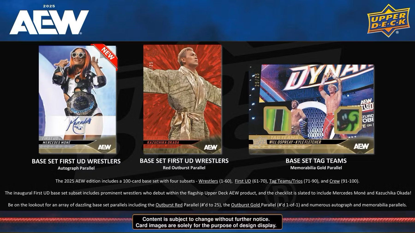 2025 Upper Deck AEW All Elite Wrestling Hobby Box