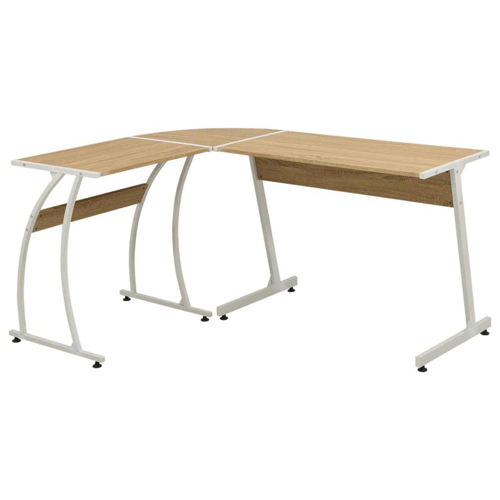 vidaXL Corner Desk L-Shaped Computer Desk Home Office Workstation Writing Desk-5