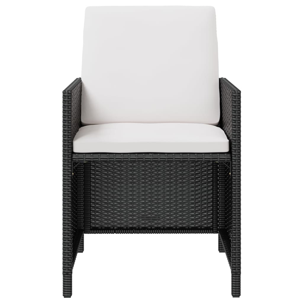 vidaXL Patio Furniture Set Outdoor Table and Chair Set 9 Piece Poly Rattan-4