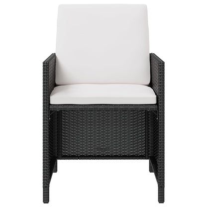 vidaXL Patio Furniture Set Outdoor Table and Chair Set 9 Piece Poly Rattan-4