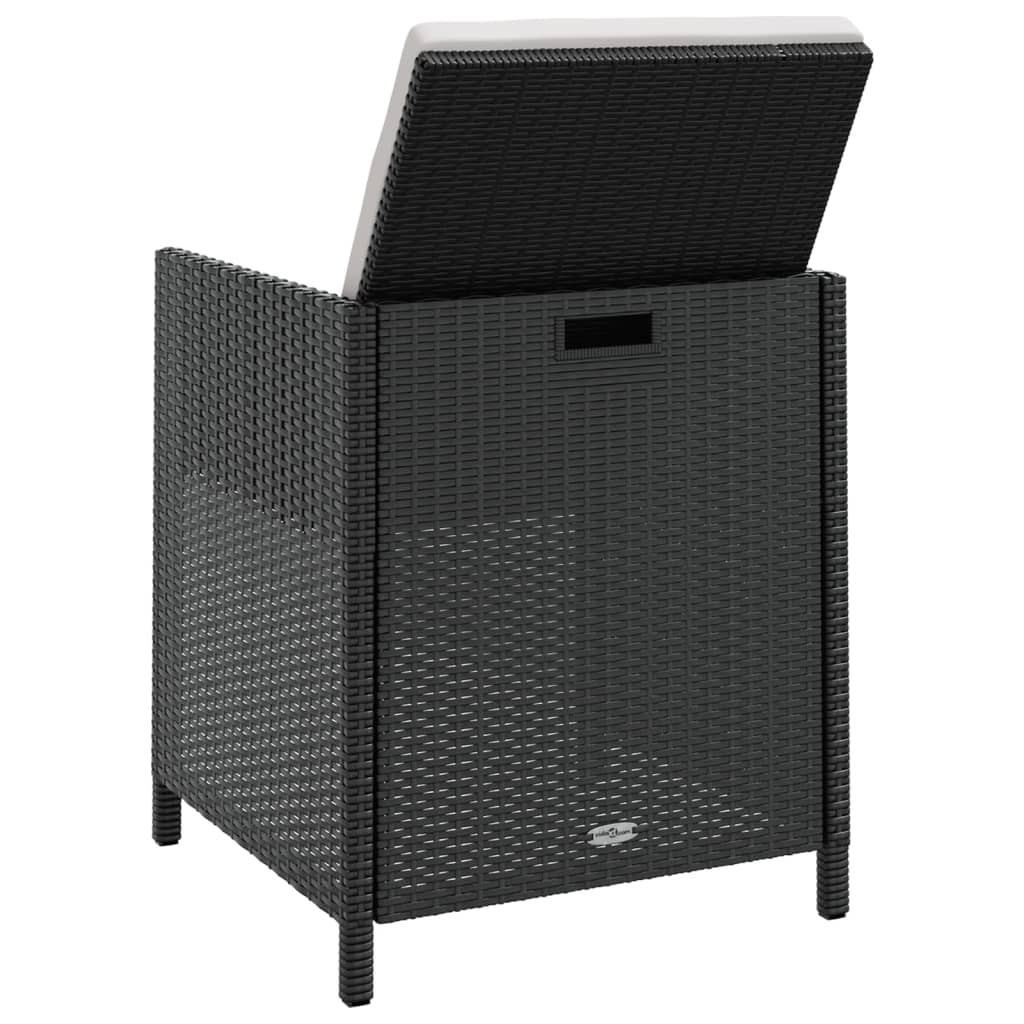 vidaXL Patio Furniture Set Outdoor Table and Chair Set 9 Piece Poly Rattan-1