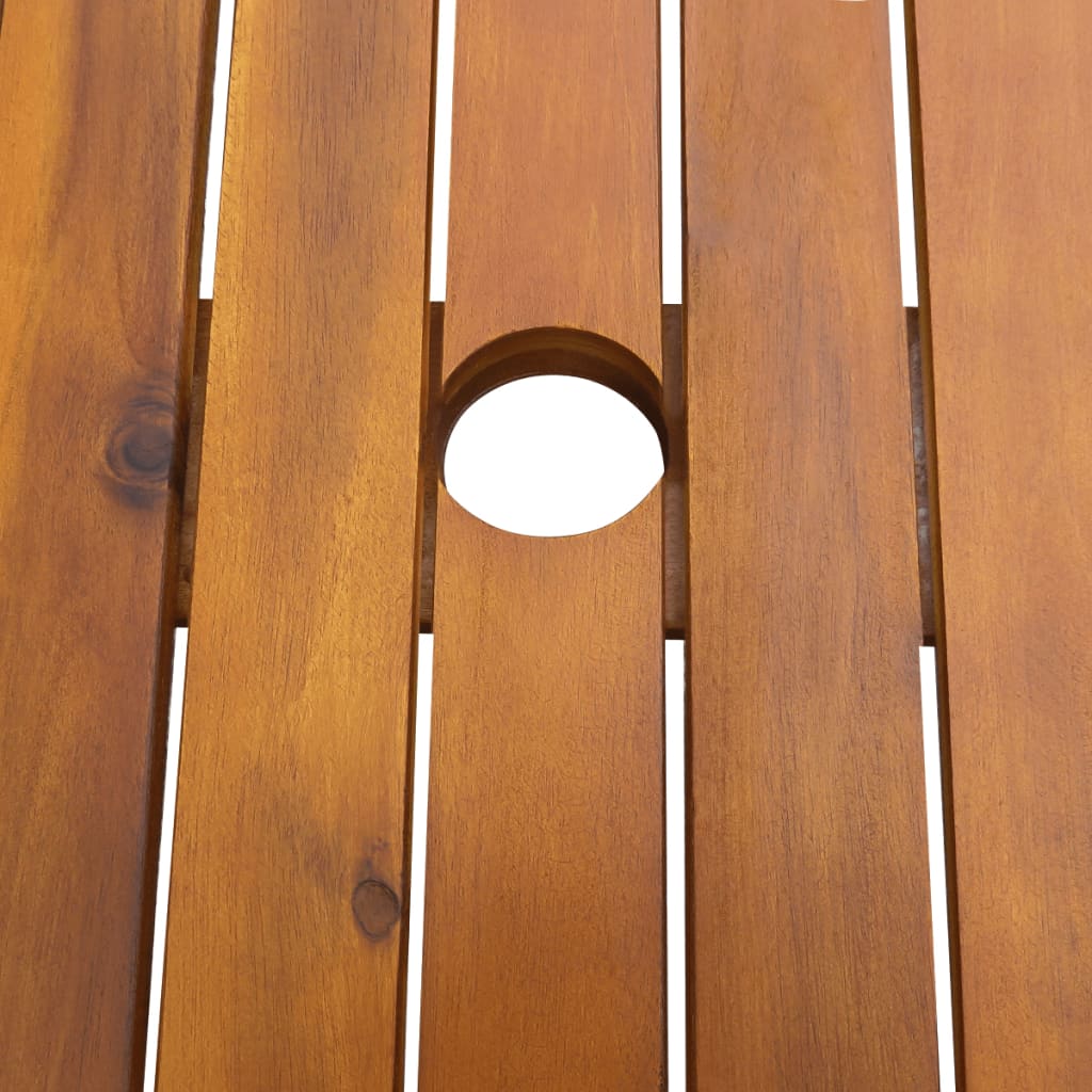 vidaXL 7 Piece Patio Dining Set Solid Acacia Wood-2