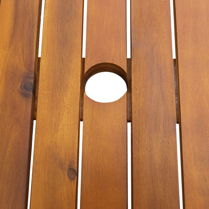 vidaXL 7 Piece Patio Dining Set Solid Acacia Wood-2