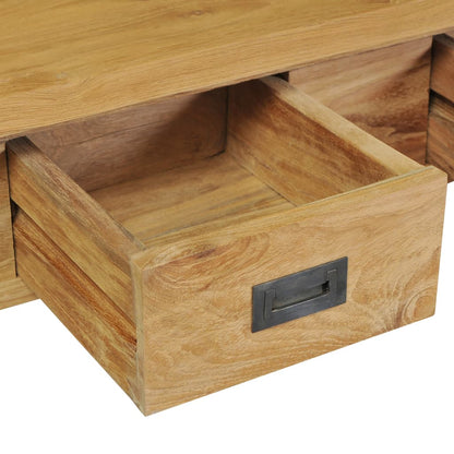vidaXL Console Table Solid Teak 35.4"x11.8"x31.5"-3