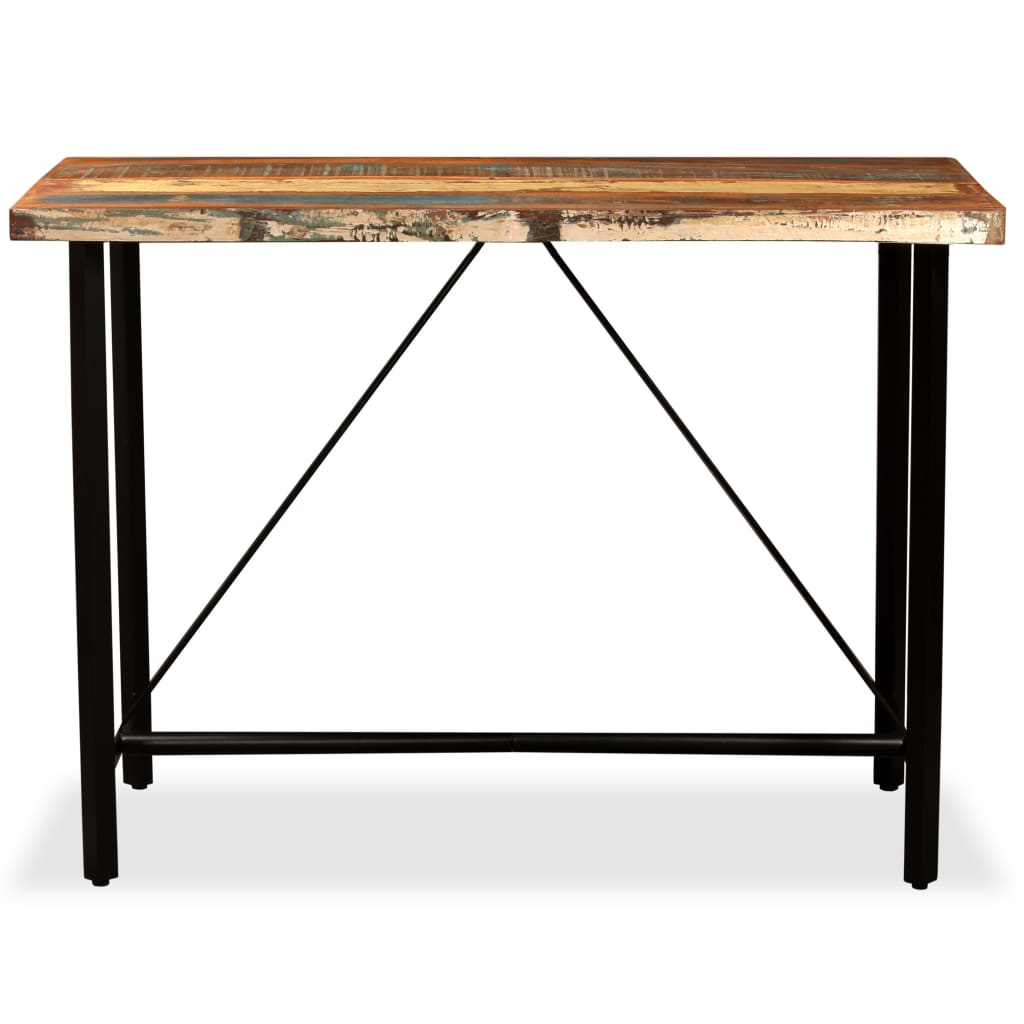 vidaXL Bar Table Pub Table Bistro Table for Dining Room Solid Reclaimed Wood-3