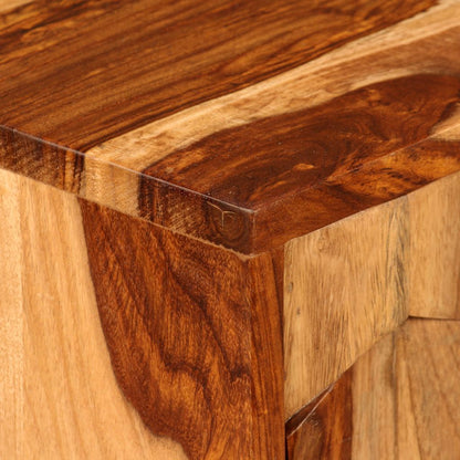 vidaXL Bedside Cabinet with 1 Drawer Solid Sheesham Wood-3