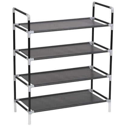 vidaXL Shoe Rack Shoe Storage Organizer Holder for Entryway Hallway Metal-2