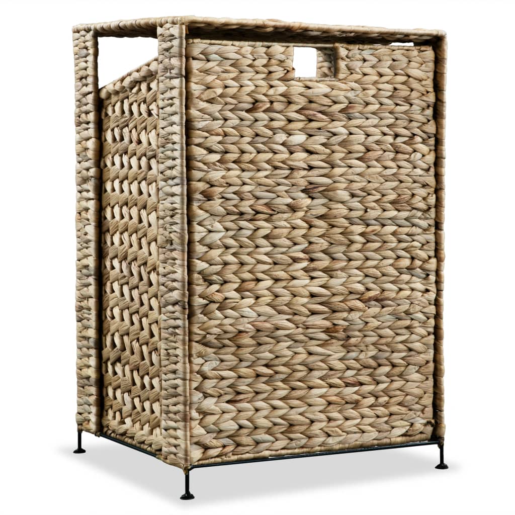 vidaXL Laundry Basket 17.3"x13.4"x25.2" Water Hyacinth-1