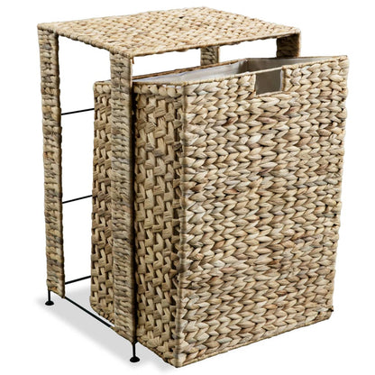 vidaXL Laundry Basket 17.3"x13.4"x25.2" Water Hyacinth-3