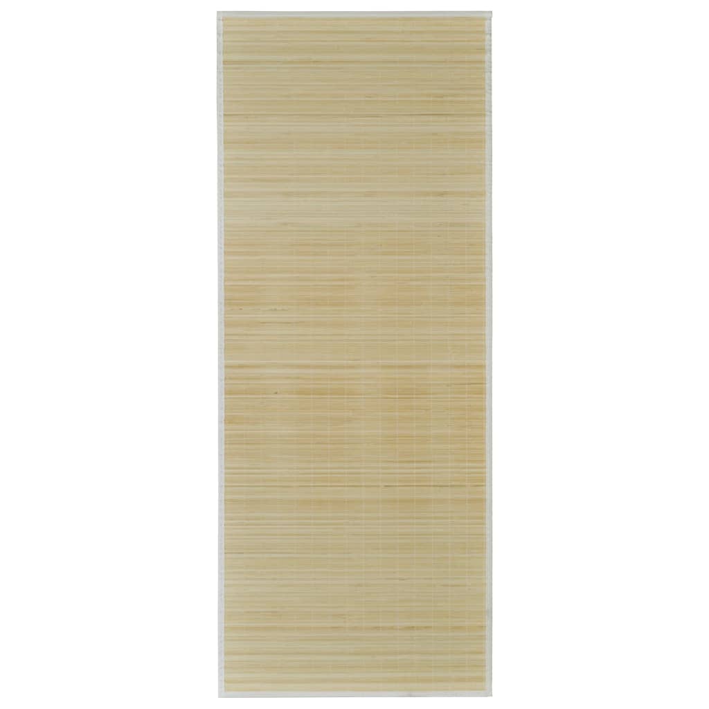 vidaXL Bamboo Rug Runner with Non-slip PVC Backing Floor Carpet Rectangular-0