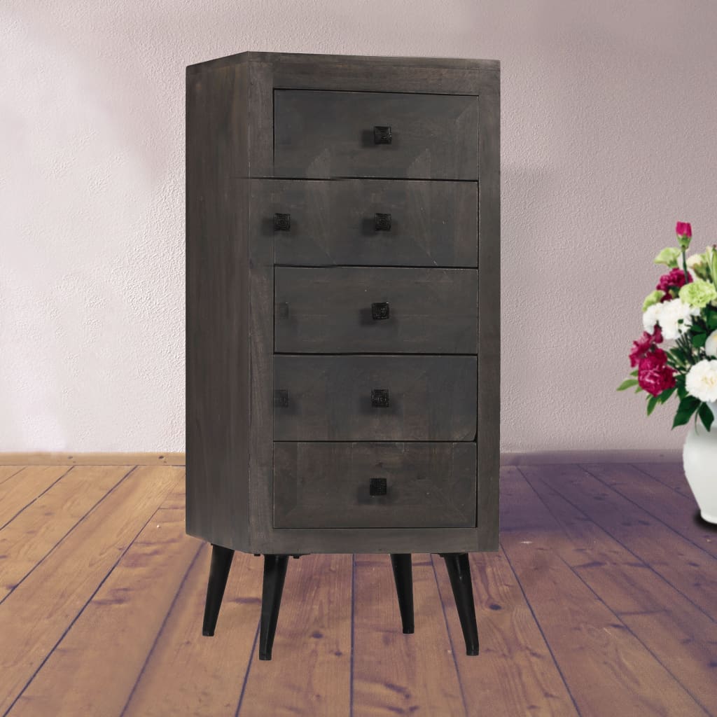 vidaXL Sideboard Solid Mango Wood 15.7"x15.7"x35.8"-1