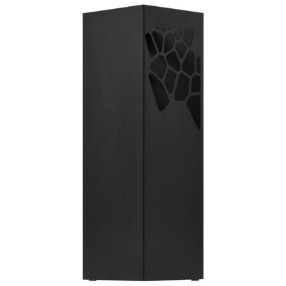 vidaXL Umbrella Stand Stones Steel Black-4