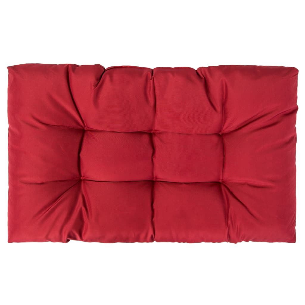 vidaXL Pallet Cushions 2 pcs Red Fabric-2