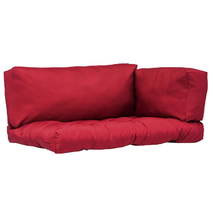 vidaXL Pallet Cushions 3 pcs Red Fabric-1