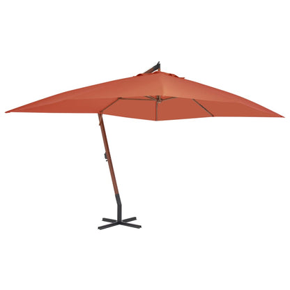 vidaXL Cantilever Umbrella Parasol Garden Outdoor Umbrella with Pully System-3