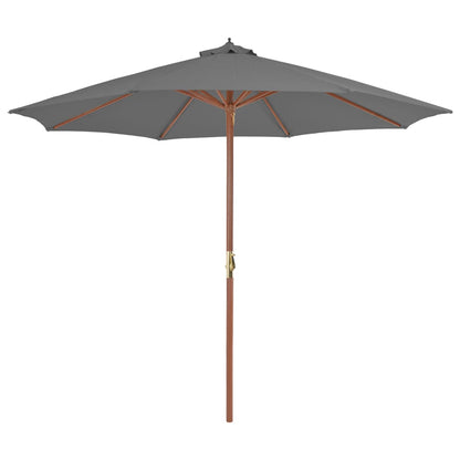 vidaXL Outdoor Umbrella Parasol with Crank Handle Patio Sunshade Sun Shelter-1