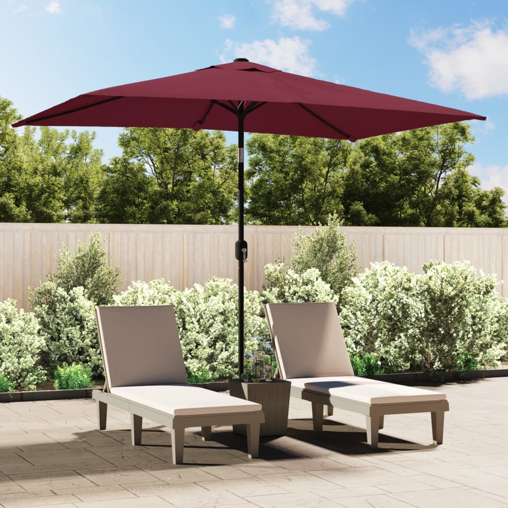 vidaXL Outdoor Umbrella Parasol Patio Sunshade Tilting System Sun Shelter-8