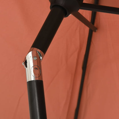 vidaXL Outdoor Umbrella Parasol Patio Sunshade Tilting System Sun Shelter-4