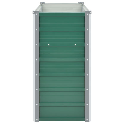 vidaXL Raised Garden Bed Raised Flower Bed Galvanized Steel Planter Green-3