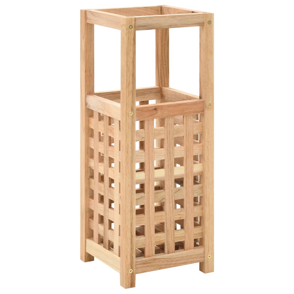 vidaXL Umbrella Stand Solid Walnut Wood 7.1"x7.1"x19.7"-0