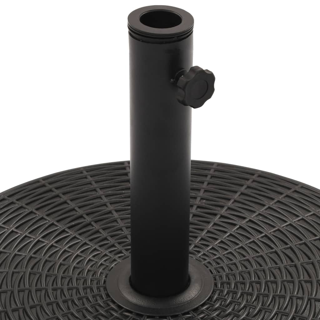 vidaXL Parasol Base Black Round 55.1 lbs-3
