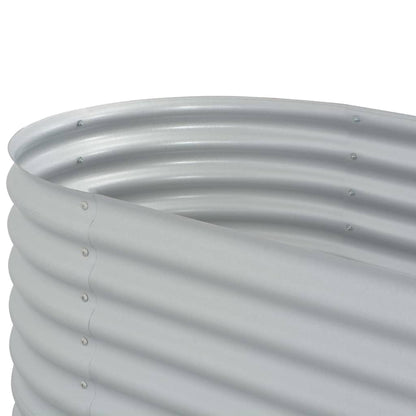 vidaXL Raised Garden Bed Raised Flower Bed Raised Garden Box Galvanized Steel-3