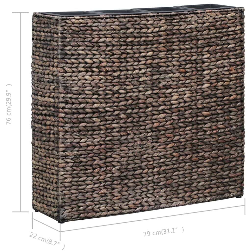 vidaXL Raised Bed with 4 Pots Planter Flower Box Plant Stand Water Hyacinth-3